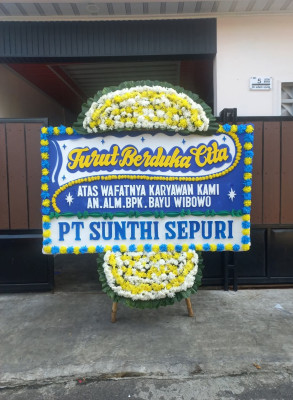 Papan Bunga Duka di Cikeruh