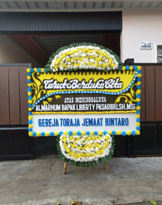 Papan Bunga Duka di Cikeruh