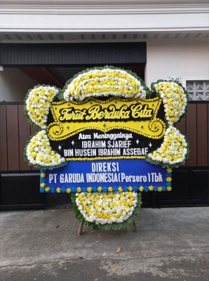 Papan Bunga Duka di Cikeruh